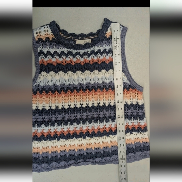 Universal Thread Crochet Sleeveless Sweater S Vest Boho Grandmacore Beachy #3 - Picture 3 of 7